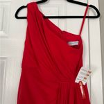 Mac Duggal  IEENA One Shoulder Knee Length Red Cocktail Dress Event Prom Sexy Photo 3