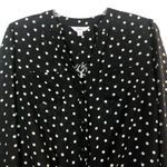 Candie's Womens Top Medium Polka Dot Tie Front Flowy Relaxed Casual Party Event Photo 2