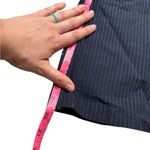 Aspesi Pinstripe Trousers Size 40 (US 4) Cotton/Linen Blend Blue Photo 5