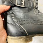 Madden Girl Madden Black Combat Moto Women Booties with double buckle and laces, size 7 Photo 9