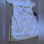 Lulus  dress small NWT made with love Low Round neck Open Back waistline White Photo 8