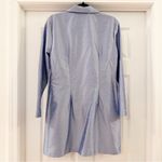 Alyn Paige  Vintage Tafetta Mini Dress Jacket Set Textured Periwinkle Blue Photo 6