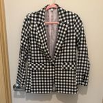 Topshop Black and white  checkered blazer Photo 0