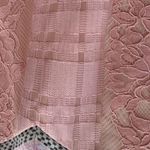 Tassels N Lace Elegant Asymmetrical Pink Dress Lace Gingham Embroidered Trim and Top Size Sm Photo 15