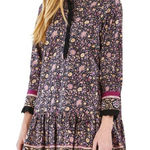 Hunter Bell  NYC Carter High-Neck Floral Mini Dress with Lace Photo 0