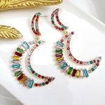 ZARA New!  Half Moon Bay Earrings Photo 6