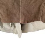 Freaky National Leather Cotton Lined Moto Biker Jacket Brown size small Photo 4