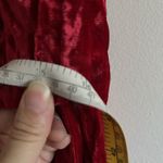 Y2K Roberta Whimsigoth Slip Dress S Velvet Red Sequin Lace Fringe Babydoll Photo 9