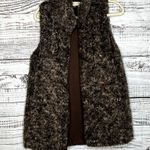 Altar'd State  Brown Sherpa Vest Super Soft Warm Fuzzy Outerwear Lg Photo 0