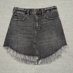 Free People  we the free Bailey denim fringe hem skirt size 26 Photo 2