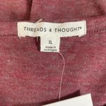Threads 4 Thought Threads 4 Thoughts Women Top L Rose Tee  Organic Cotton Soft Relaxed‎ Lounge NEW Photo 1