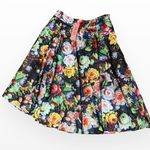 Chi Chi London  Black Floral Skirt size 12” Photo 5