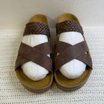 New. Brown Sandals for Women – Soft Cushioned Soles, Casual Warm Weather Wear Size 10 Photo 2