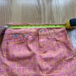 The Ragged Priest THE RAGGED PREIST Ragged Jeans Doll Denim Mini Skirt Size 24 Pink Orange Photo 4