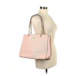 Tory Burch Solid Baby Pink Soft Leather Shoulder Bag Photo 1