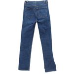 ZARA Side Slit Slim Straight Leg Ankle Jeans High Rise Medium Wash Blue Size 4 Photo 3