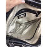 Badgley Mischka American Glamour x  Bag Black Leather Hobo Shoulder Bag Purse Y2K Photo 6