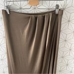 Free People  Olive Stretch Midi Skirt Photo 2