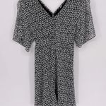 ALLSAINTS Ivey Scatter Dress Black and White Floral Size 6 Photo 4