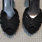 Bonnibel Jazz Salsa Latin Dance Shoes Dancing Sexy Heels Rhinestone Black Heels Size 7.5 Photo 3