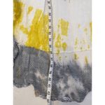 Belle France Italian Linen Tie Dye Tunic Coverup EUC Sz M Oversized Yellow Gray Size M Photo 12