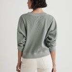 Madewell  Waffle Knit Boxy Sweatshirt Tee small Photo 1