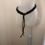 Y2K Black leather suede braided belt boho hippie gothic #subversive #grunge #whimsygoth #festival 2000s #stagecoach Approx 60” total length Photo 1