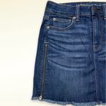 American Eagle  Next Level Stretch Zipper High Rise Mini Jean Skirt Photo 2