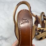 Christian Louboutin Tigresse 120 Leopard Pony Calf Hair Platform Wedge Sandal 36 Photo 7