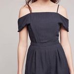 Anthropologie Like New Maddy Open Shoulder Romper Navy Photo 0