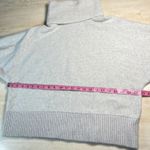 Banana Republic  Light Gray Oversized Turtleneck M/L Chunky Knit Batwing Sleeve Photo 7