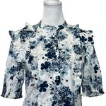 Universal Standard x Erdem Kalina Short Sleeve Ruffle Shirt Top Women’s Size XS Photo 1