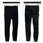 Yogalicious Black  Lux High Waist Ankle Length Leggings • Sz XS Photo 2