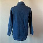 Disney Animal Kingdom Embroidered Button Down Shirt Denim Size Large Blue Size M Photo 3