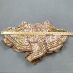 Aerie  XS Ruffle Shorts Brown Floral Tiered Lace Trim Boho Beach Festival Casual Photo 2