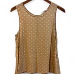 Elodie Anthropology Yellow Polka Dot Sleeveless Blouse Small Photo 0