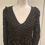 Madewell Smocked Elastic Top Polka Dt V-Neck Dress Sz M Photo 1