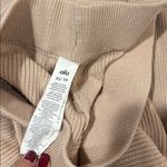 Alo Yoga  Salana Knit High Waist Wide Leg Ribbed Pants Macadamia XS $168 Photo 5