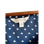 Charming Charlie Women's Blue Sleeveless Heart Print Tank Top Photo 1