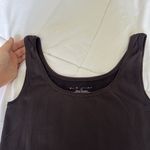 Elie Tahari Womens Medium M Nylon Brown Tank Top Vintage Y2K Retro Ballet Photo 2