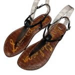 Sam Edelman  Gigi Flat Leather T-Strap Thong Slingback Ankle Strappy Sandals Sz 7 Photo 5