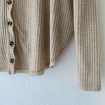 Out From Under Urban Outfitters Oversized Thermal Top Beige Size Small Photo 3