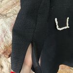 Commense Square Neck Pearl Beaded Dress size L Black Size L Photo 4