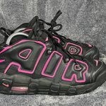 Nike Air More Uptempo (GS) Black/Pink Blast Youth 7Y / women’s 8.5 Photo 2