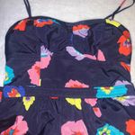 American Eagle Size 2 Navy Blue Floral Sundress Corset Pockets Dress EUC Photo 6