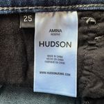 Hudson Jeans Hudson Amina Raw Hem Denim Mid Rise Bermuda Blue Jean Shorts in Reserve Size 25 Photo 7