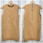 COS  Collection of Style XS Brown 100% Wool Knit Dress Mini Sleeveless Shift Photo 2