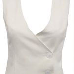 Lucy Paris Surplice Vest Top In White Photo 0