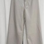 MIOU MUSE Women's Creamy High Waisted Wide Leg Faux Leather Pants Size M Size M Photo 0