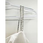 Mac Duggal  12428 White Charmeuse Rhinestone Strap Trumpet Gown 2 NEW Photo 5